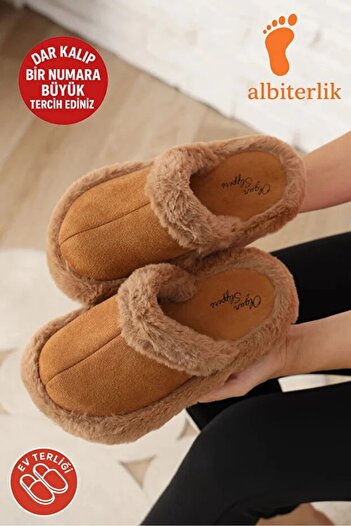 Jackers Women's Silent Sole Plush Wool Fluffy Home Winter Slippers