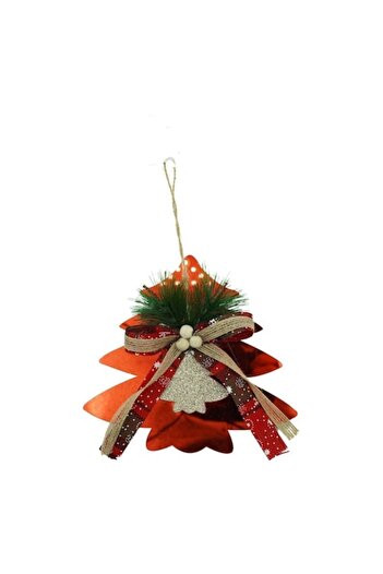 Danex Ornament brad, Brad, Rosu, Lucios, 14*16CM, Acril, Interior/ Exterior