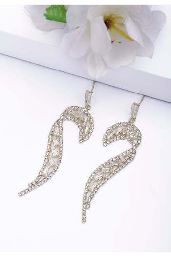 Avant-Garde Paris Glittering Curve Earrings