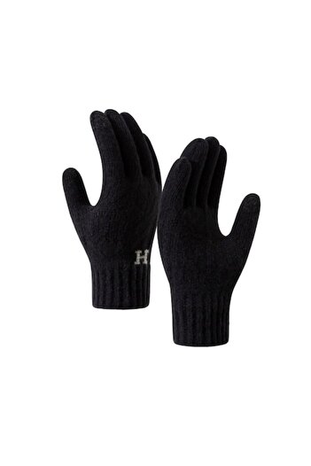 Danex Men's Gloves, Model H, Touchscreen Function, Knitted Acrylic, Elastic Cuff, Velvet Interior, Univers