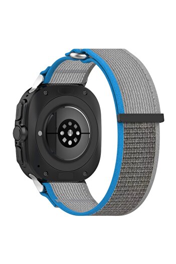 Danex Strap compatible with Samsung Galaxy Watch Ultra 47mm, H55, Metal, Blue/Metal Gray