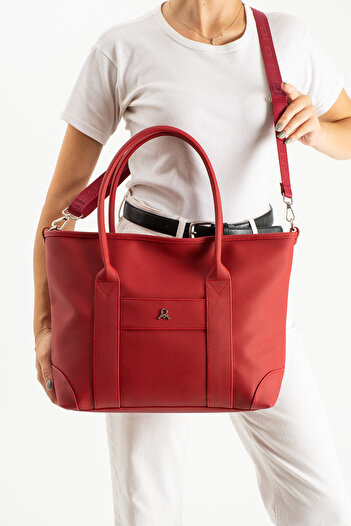 VESSARA Mega Polo Faux Leather Crossbody Shoulder Bag