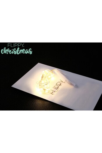 Danex Christmas Light Installation, Linear, 2m, Batteries, 20 LEDs, Warm White, Copper Wire, Indoor/Outdoo