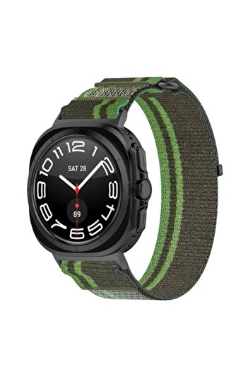 Danex Watch Strap for Samsung Galaxy Watch Ultra 47mm, Z19, Metal, Forest Green/Gray