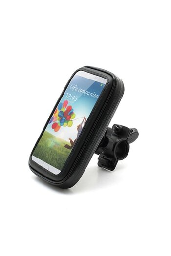 Danex Mobile Phone Holder for Bicycle and Motorcycle, Water and Shock Resistant, Touchscreen, Black, 4.8 -