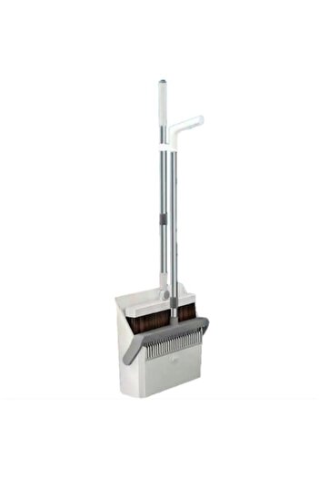 Danex Broom and Dustpan Set with Tail, with Comb Teeth for Cleaning Broom, rotating, foldable, detachable
