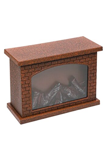OEM Felinar Decorativ, Semineu, Bronz, 28x12x20cm, Functionare cu Baterii