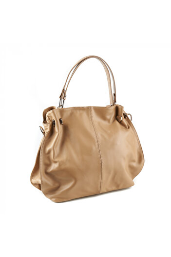 AZZURA Carlia bag, 100% natural leather beige 8009