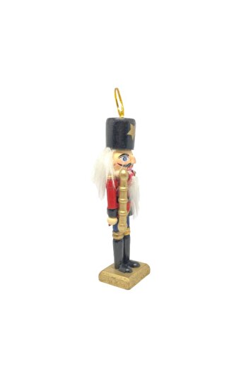 Createur Nutcracker Commander with Baton Wooden Decorative Figurine, Createur, Red, 12.5 cm