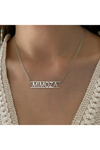 Black Season Necklace with the name of a girl, two engagement rings for you | Gold or silver plated | Black Season