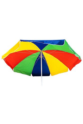 OEM Multicolor Sun Protection Umbrella, Diameter 280cm, Height 250cm, Pole 33mm