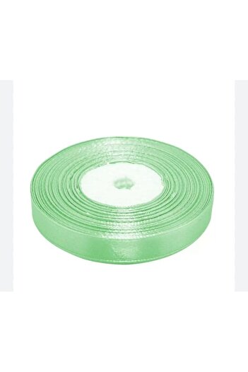 OEM Satin Ribbon, 1 cm width, 1 roll, 22.9 m light green neon