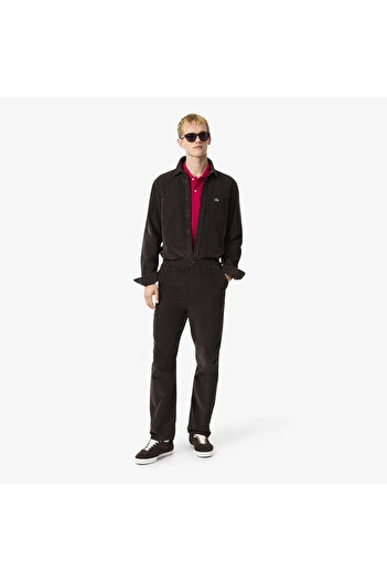 Lacoste Men's Regular Fit Brown Trousers