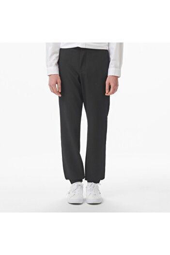 Lacoste Men's Tapered Fit Black Trousers