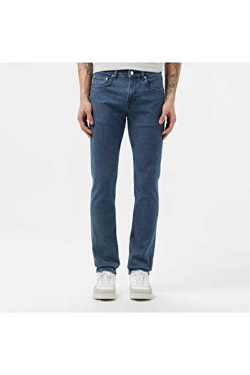Lacoste Men's Slim Fit Blue Jean Trousers