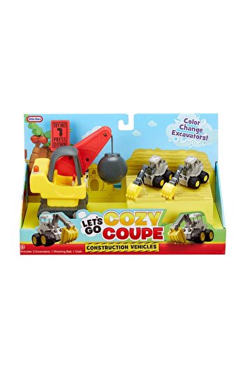 Little Tikes Let’s Go Cozy Coupe 3pk Construction Vehicles