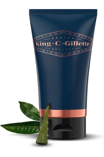 King C. Gillette Beard Care Shaving Gel Men 150ML With White Tea and Argan Oil
