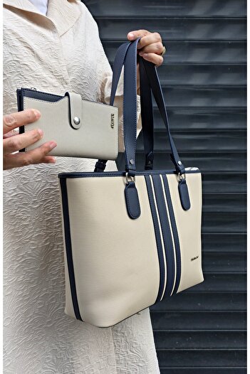 Just Polo JP Just Polo Original Women's Large Size 3-Compartment Shoulder Bag and Wallet Combination