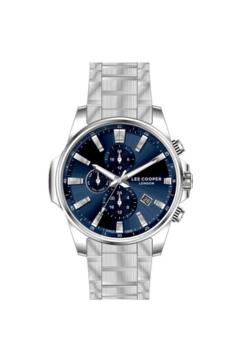 Lee Cooper Lc08327.370 All Functions Active Metal Cord Metal Case 5 Atm Water Resistant Metallic R