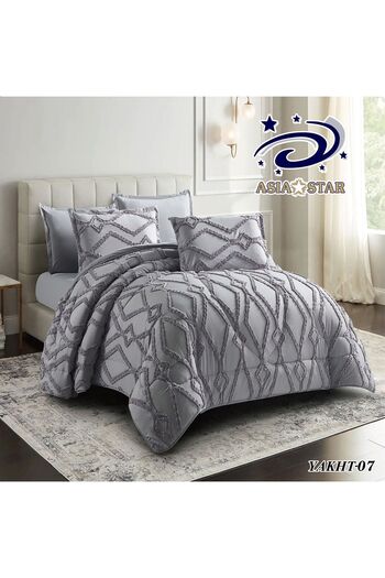 Asia Luxury 6-piece bridal embroidered comforter