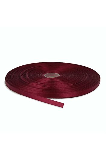 Creativ Deco Plus Satin Ribbon 0.6 cm width, Burgundy color, 22 m roll