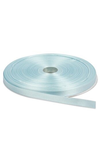 Creativ Deco Plus Satin ribbon bow 0.6 cm wide, blue color, roll 22 m