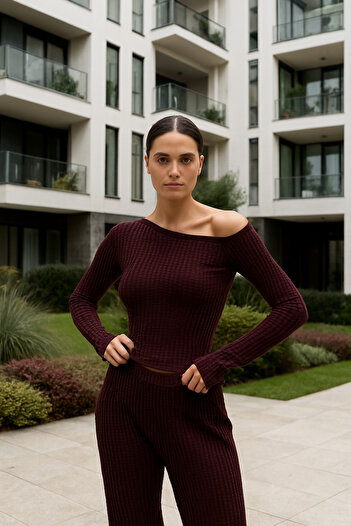 DMK Store Boat Neck Imported Fabric Two-Piece Set DMK.BoatNeck