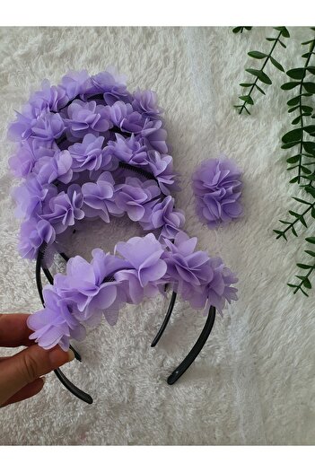Fiyonks Atölye Henna Bridesmaid Crown and Bracelet Set, Henna, Wedding Bridesmaid Set 5 Crowns and 5 Bracelets Set