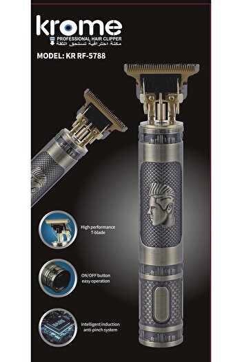 Krome KR-5788 Metal Professional Beard Trimmer (Travel Model)