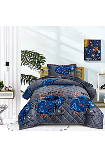 mingle 3-piece double-sided compressed winter children's blanket, fur side