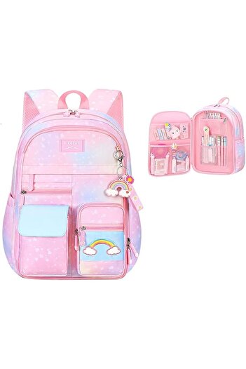 Generic Girls Backpack, Backpack for Girls, Kids Backpack with Compartments Elementary School Bag For Girls,