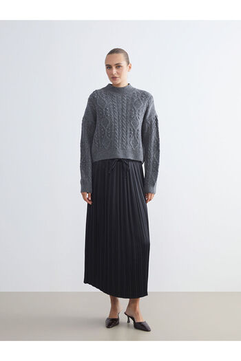 LC Waikiki Create Your Style from Uzg Store |   Half Turtleneck Self-Patterned Women's Knitwear Sweater