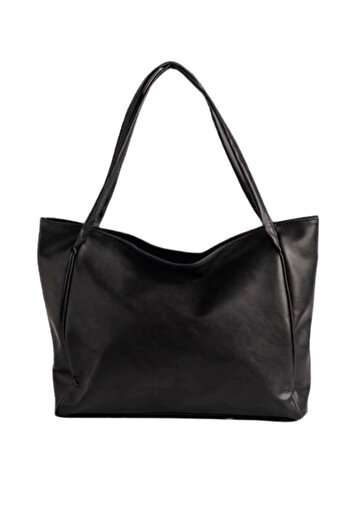 Tutkum Women's Shoulder Bag Burgundy Color Leather Look Large Volume Daily Bag