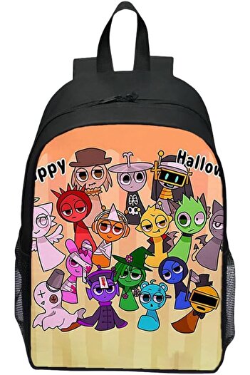 Generic Kids S-prunki Children School Bag,Bookbags 3D Printed Soccer Player, S-prunki Cartoon School Travel