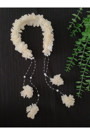 Fiyonks Atölye Floral Pearl Crown, Henna Crown, Maternity Crown, Ceremony and Entertainment Crown