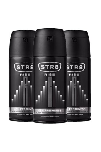 str8 Set 3 x Deodorant Spray, STR8, Rise, 150 ml