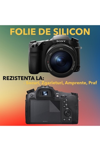 COMANDO Protection set compatible with Sony RX10, Focus Shield, 1 Resistant Silicone Film