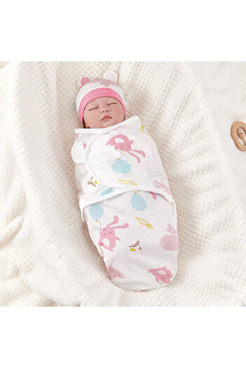 NEEMO Baby Swaddle - Anti-Disturbance Sleeping Bag for Newborns Made of Pure Cotton, 2 Pieces