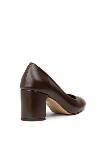 Deery Women's Brown Casual Heeled Shoes