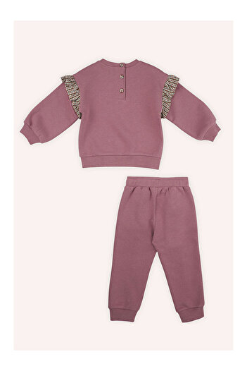LC Waikiki Girl's Ruffle Detailed Tracksuit