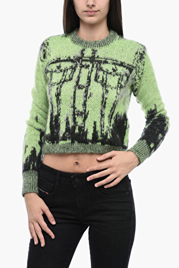 Diesel Inlay M-Symi Pullover With Trompe L'oeil