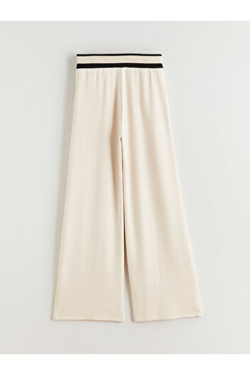 LC Waikiki Wide Leg Women's Trousers with Elastic Waist