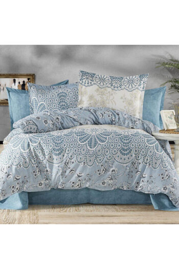 RALEX PUCIOASA Premium Cotton Blend Bed Linen Set, Black, 240x260 cm
