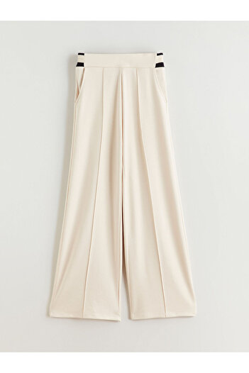 LC Waikiki Wide Leg Women's Trousers with Elastic Waist