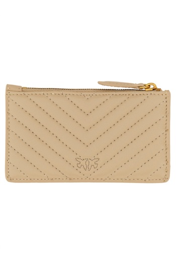 PİNKO Leather Card Holder