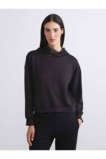 LC Waikiki Sparkling Choices from Shining Store |   Tulle Detailed Women's Hoodie