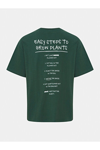 Solid Ανδρικό T-Shirt 21108143 Πράσινο
