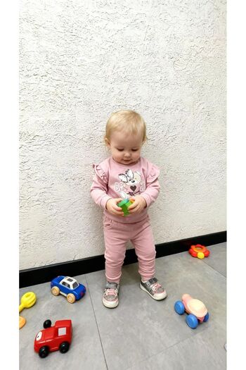 Gocoland Baby Girl Tracksuit/Pajama Set Mini Teddy Bear Printed