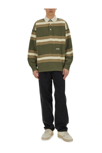 AUTRY Striped Polo.