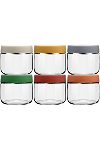 Generic Kameety 6 Pack 10oz Glass Jars with Lids,Overnight Oats Meal Prep Portion Control Containers Snack P